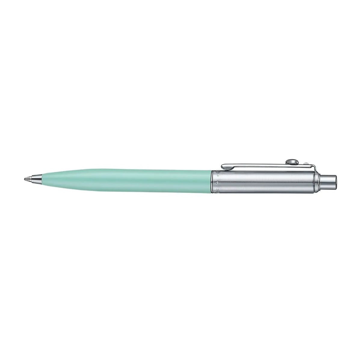 Sheaffer Sentinel Emily in Paris E321 Green Matte Finish Ballpoint Pen with Chrome-Plated Trims and Heart-Shaped Clip Emblem cross