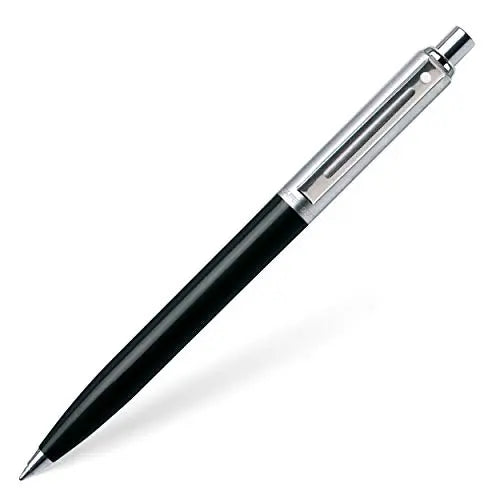 Sheaffer Sentinel, Black Resin Barrel, Chrome Cap, Nickel Plate Trim, Ballpoint Sheaffer