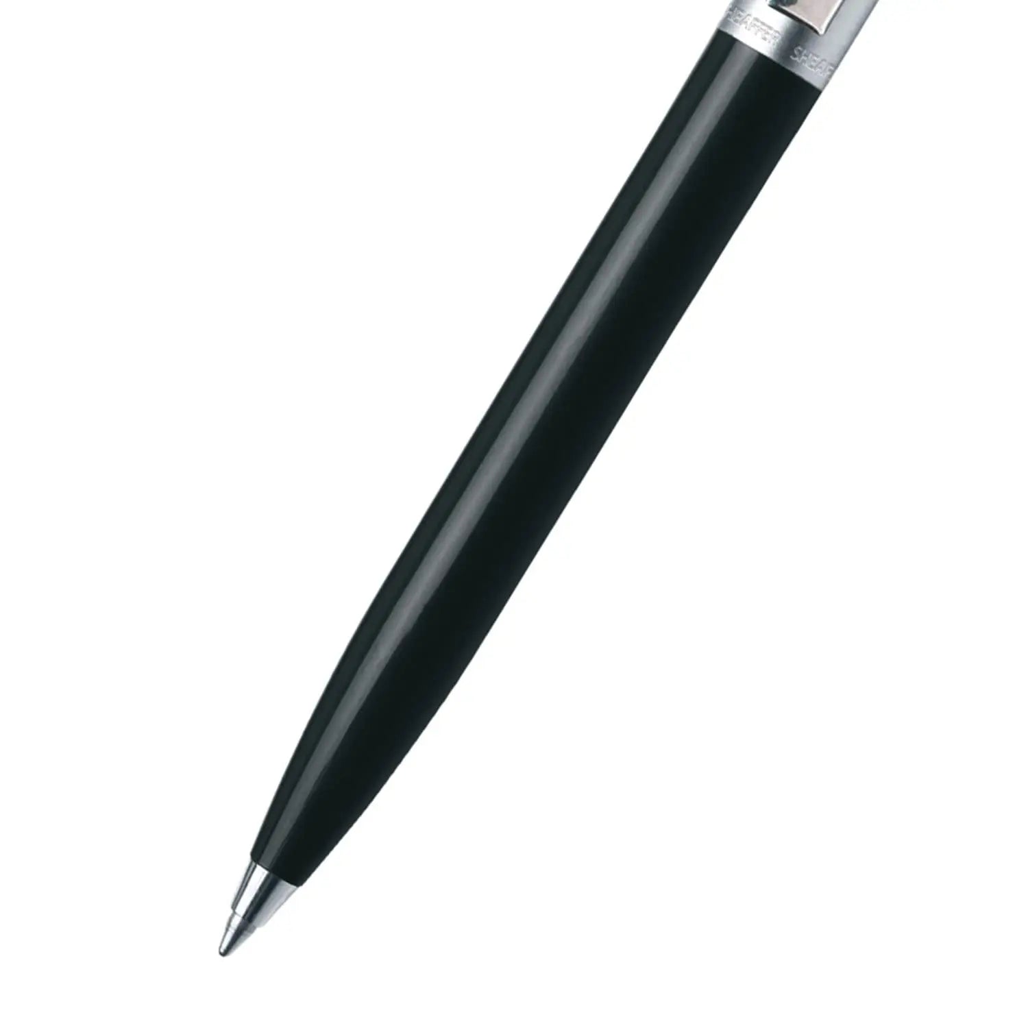 Sheaffer Sentinel, Black Resin Barrel, Chrome Cap, Nickel Plate Trim, Ballpoint Sheaffer