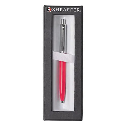 Sheaffer Sentinel, Black Resin Barrel, Chrome Cap, Nickel Plate Trim, Ballpoint Sheaffer