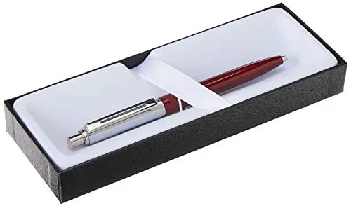 Sheaffer Sentinel, Black Resin Barrel, Chrome Cap, Nickel Plate Trim, Ballpoint Sheaffer