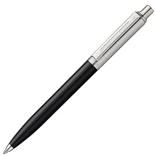 Sheaffer Sentinel, Black Resin Barrel, Chrome Cap, Nickel Plate Trim, Ballpoint cross