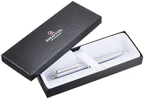 Sheaffer Sentinel, Black Resin Barrel, Chrome Cap, Nickel Plate Trim, Ballpoint cross