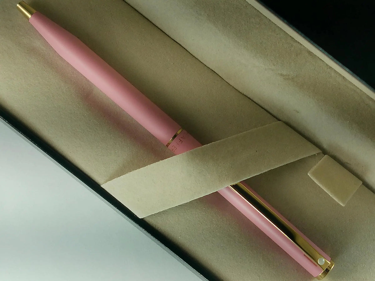 Sheaffer Signature Classic Fashion Ballpoint Pen, Matte Rose Pink with 22KT Gold Appointment, Made in USA cross