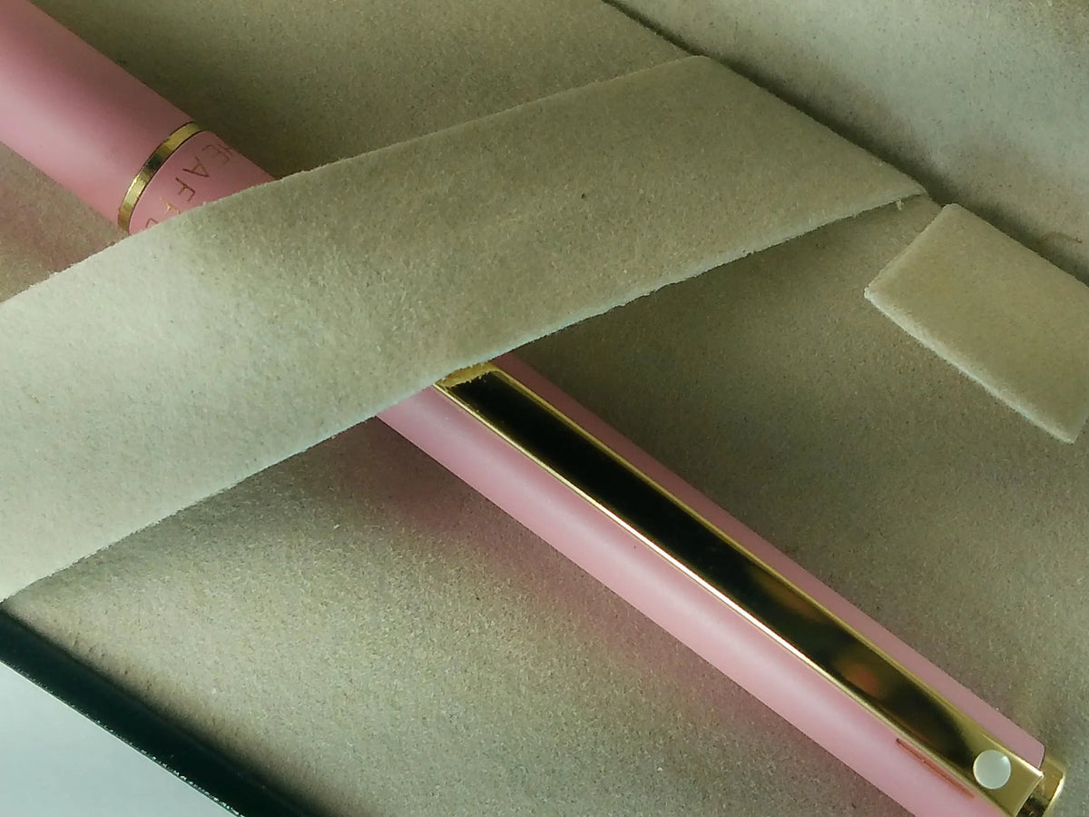 Sheaffer Signature Classic Fashion Ballpoint Pen, Matte Rose Pink with 22KT Gold Appointment, Made in USA cross