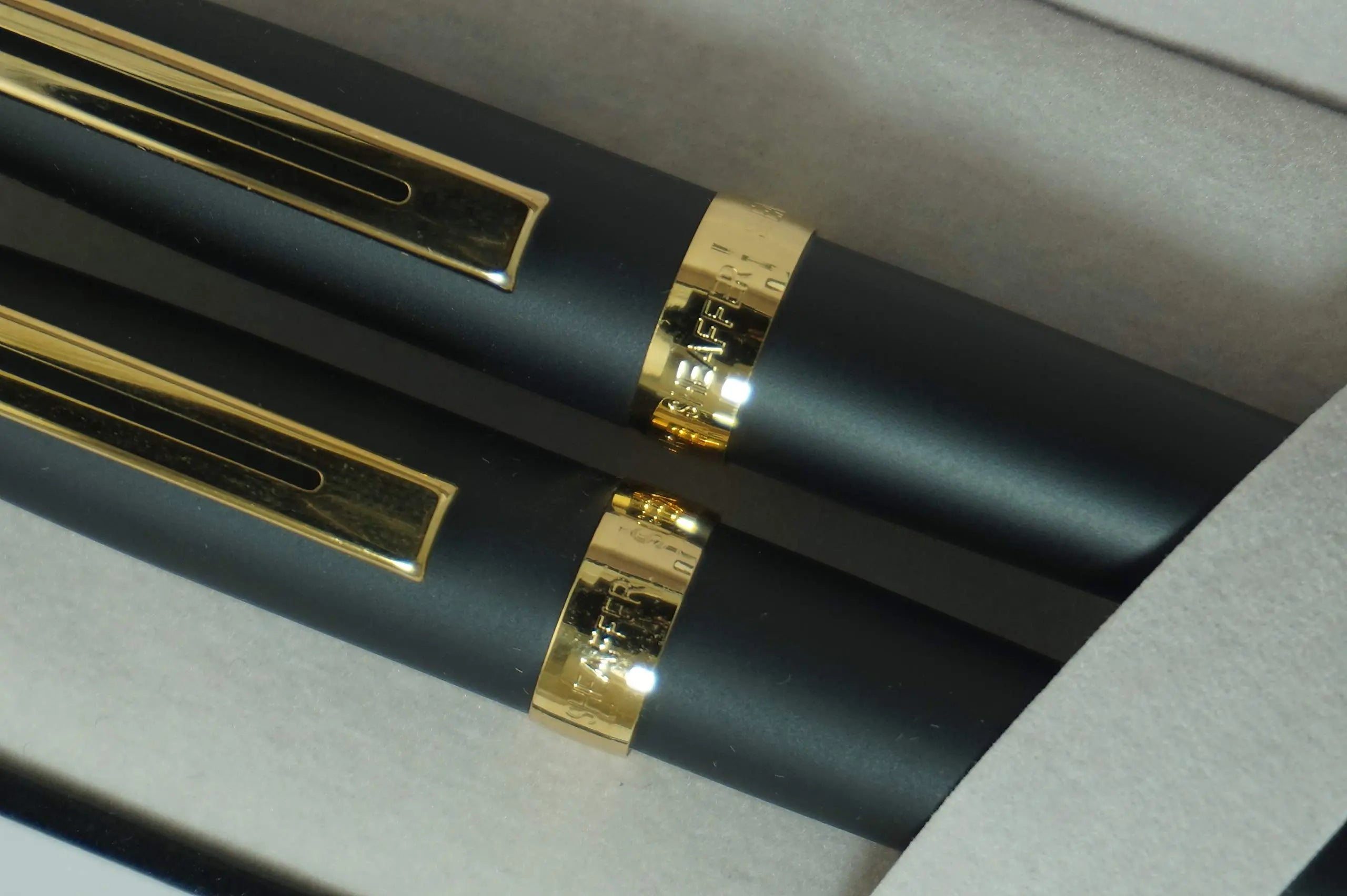 Sheaffer Signature Prelude Matte Black with 22 KT Gold Appointments Ballpoint Pen and 0.7MM Pencil set - crosspenmall.com