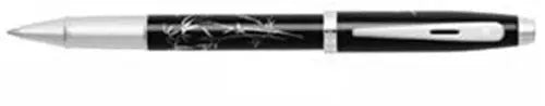 Sheaffer Silk Screened Bamboo Design Rollerball - Black (9297-1) - crosspenmall.com