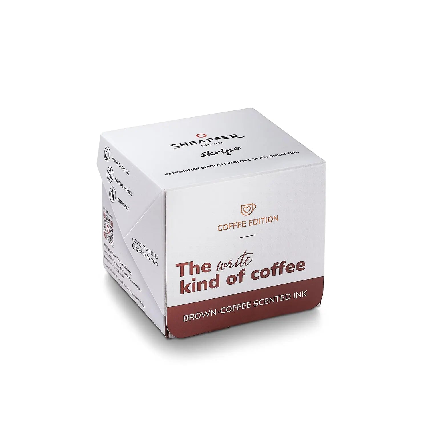 Sheaffer Skrip Coffee Edition Fountain Pen Ink, Brown Coffee-Scented, Premium Writing Ink for Smooth Writing - crosspenmall.com