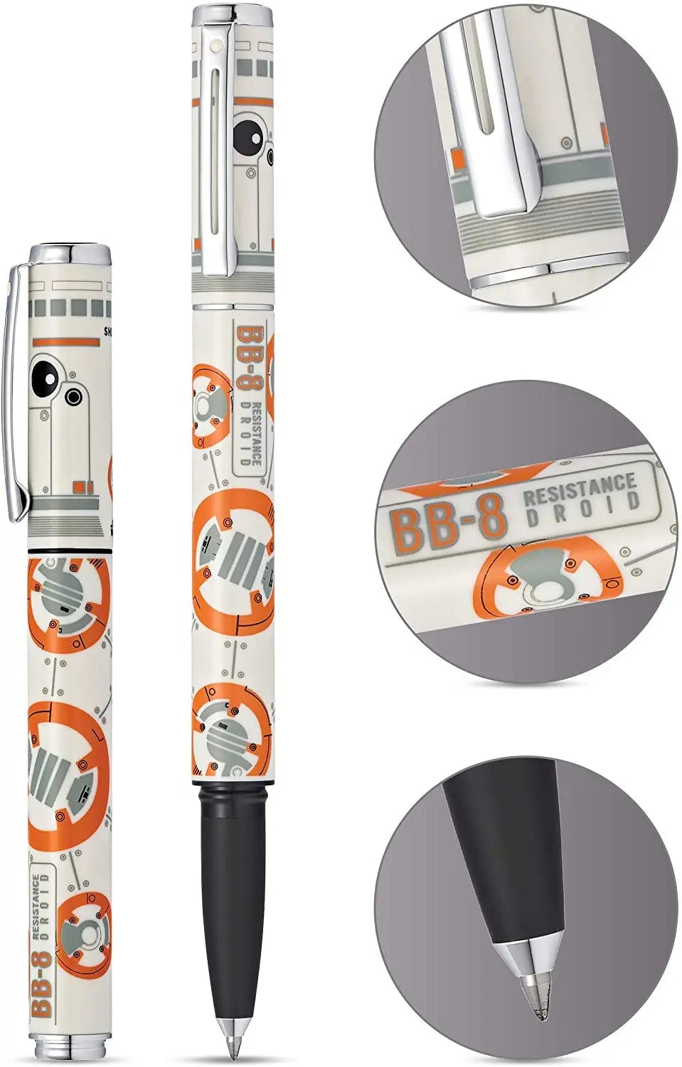 Sheaffer Star Wars BB-8 with BB-8 themed design and authentic character details, Polished appointments Gel Rollerball Pen - crosspenmall.com