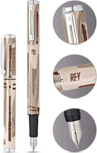 Sheaffer Star Wars POP Rey with Rey themed design and authentic character details, Polished appointments Medium Stainless Steel nib Fountain Pen - crosspenmall.com