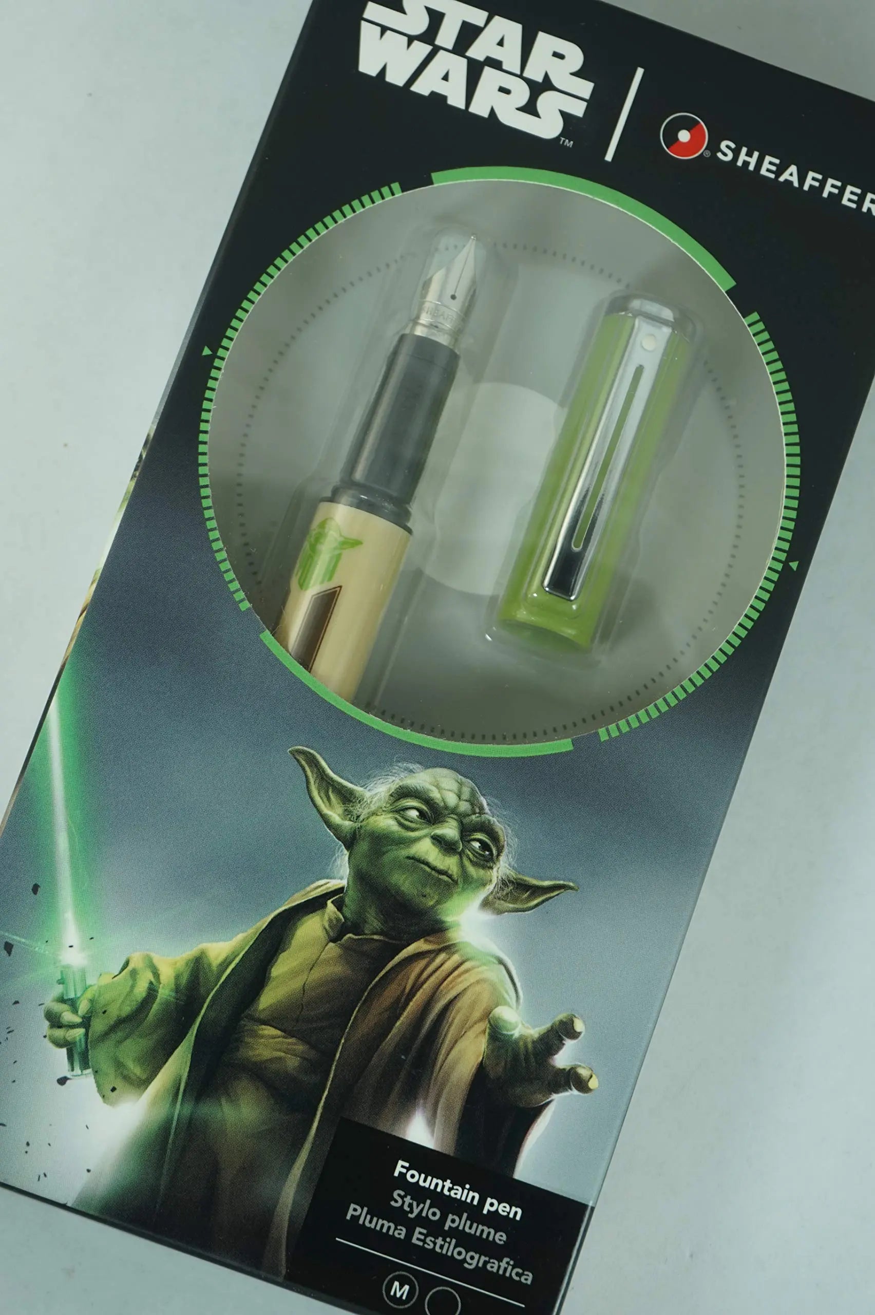 Sheaffer Star Wars Yoda with Yoda themed design and authentic character details, Polished appointments Gel Rollerball Pen - crosspenmall.com