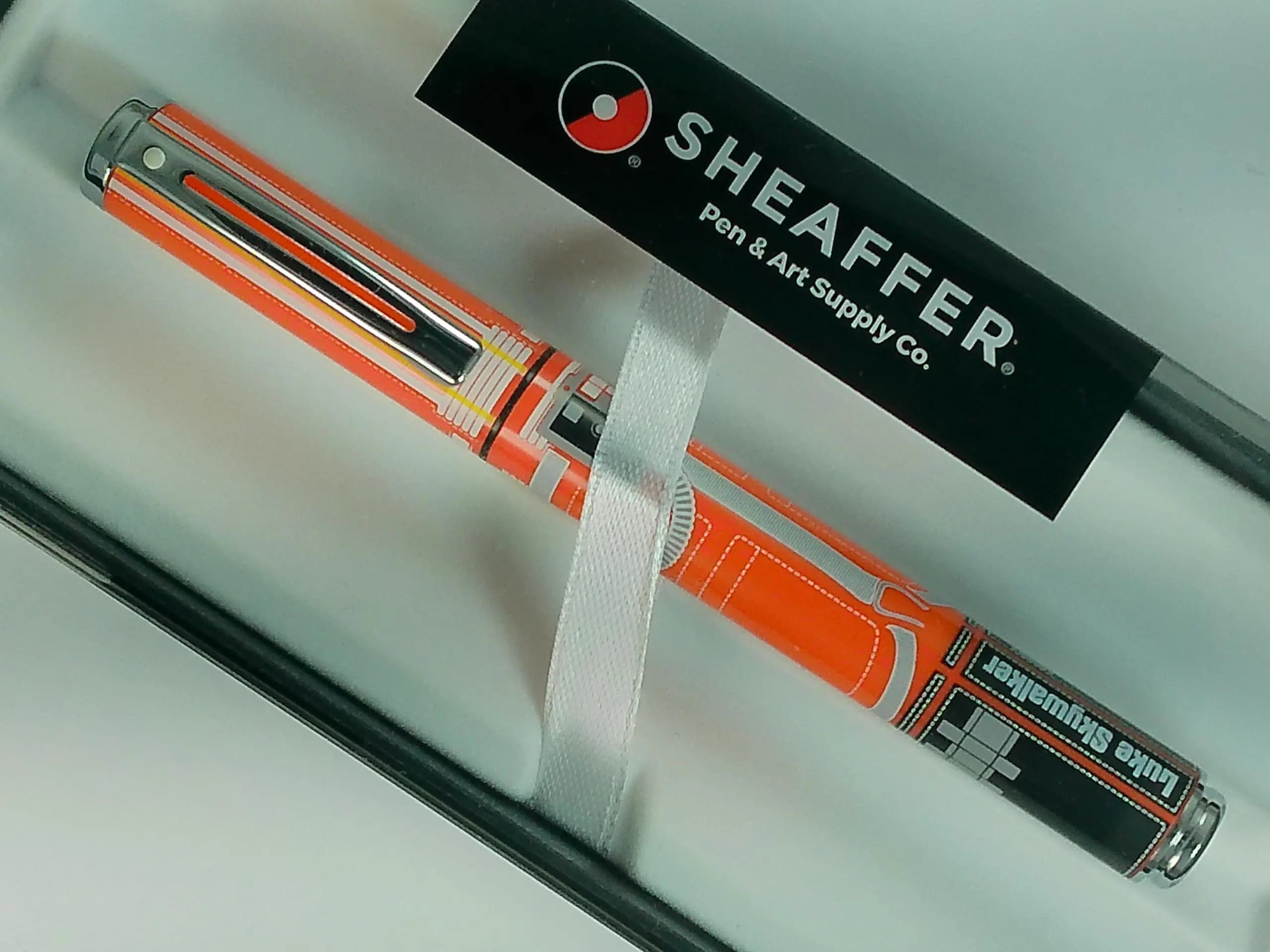Sheaffer Star Wars™ POP Luke Skywalker™ Skywalker X-Wing Pilot themed design, cylindrical profile, ergonomic grip and Polished Chrome Trim Gel Rollerball Pen by Cross Sheaffer