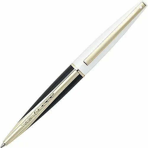 Sheaffer Taranis Aerodynamic Power, Sleek Style and Patent-pending Gripping Section Stormy White, and 22KT Gold Trim Accent Ballpoint Pen - crosspenmall.com