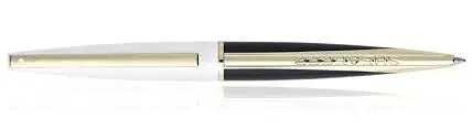 Sheaffer Taranis Aerodynamic Power, Sleek Style and Patent-pending Gripping Section Stormy White, and 22KT Gold Trim Accent Ballpoint Pen - crosspenmall.com