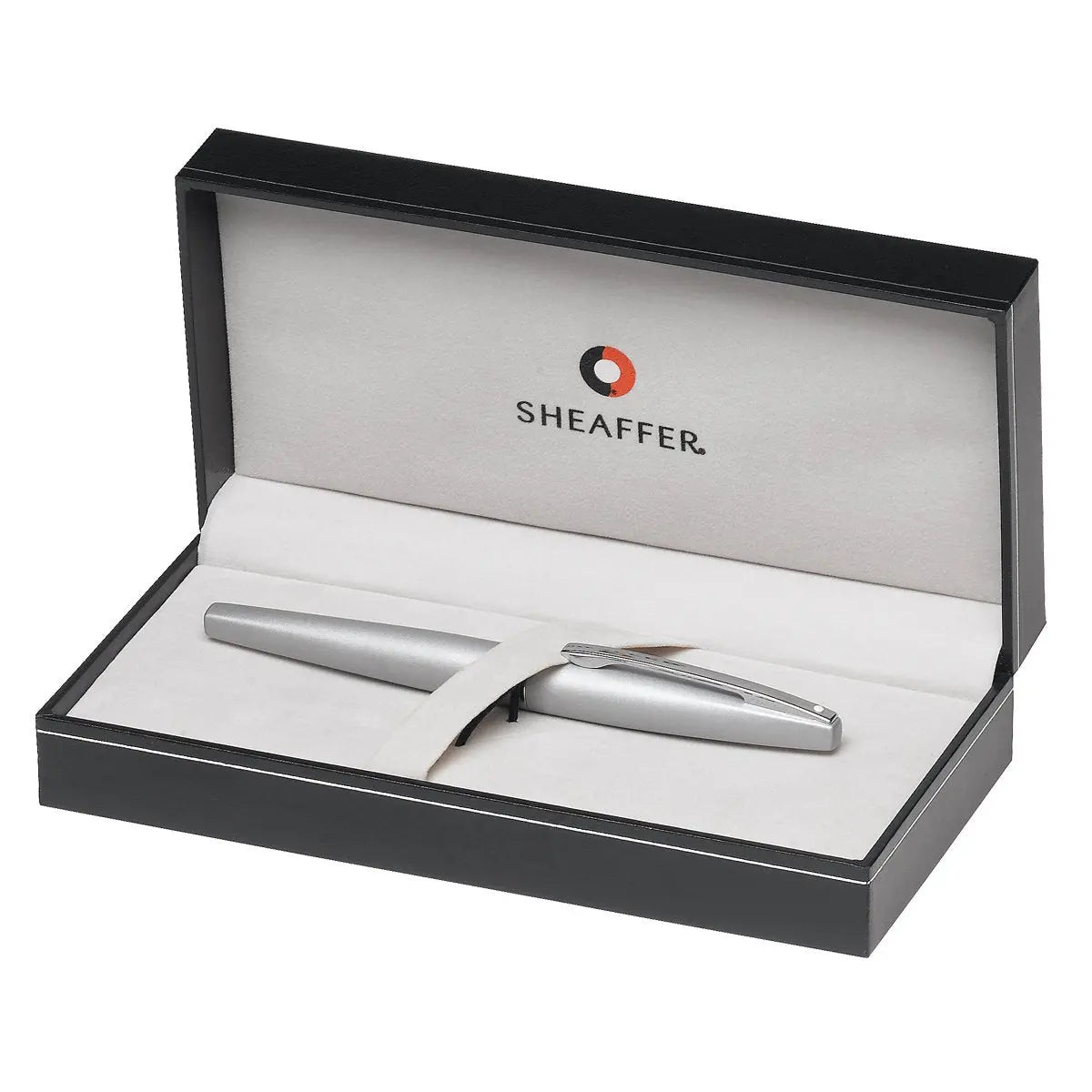 Sheaffer Taranis Fine Nib Fountain Pen, Sleek Chrome, Chrome Trim (E0944443-PB2) - crosspenmall.com