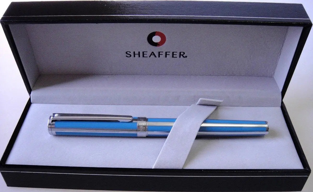 Sheaffer Ultra-marine Lacquer Blue Striped Intensity Rollerball Pen Sheaffer