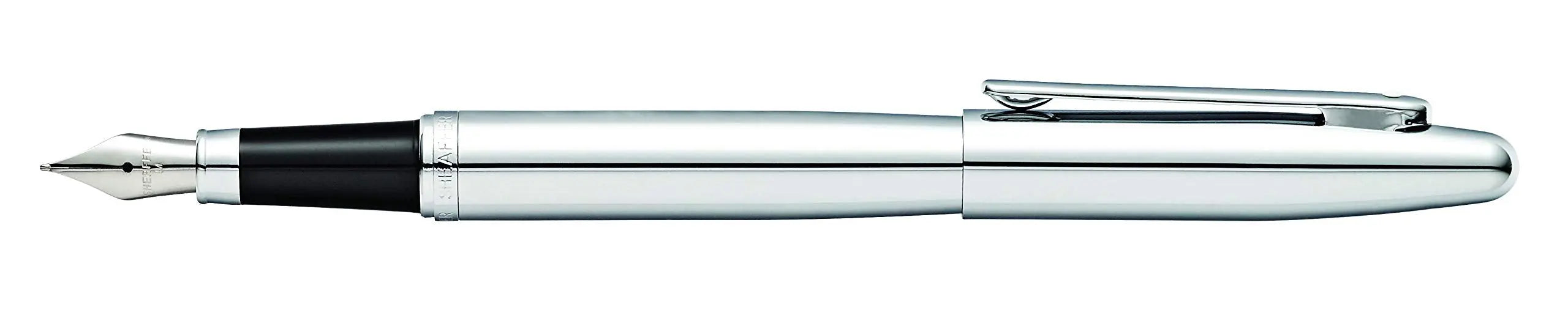 Sheaffer VFM Chrome Fountain Pen with Polished Chrome Trim - crosspenmall.com