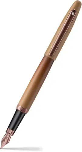 Sheaffer VFM 9428 Coffee Edition Matt Brown Fountain Pen with Regal Brown PVD Signature Trims and White Dot of excellence - Fine Point Sheaffer