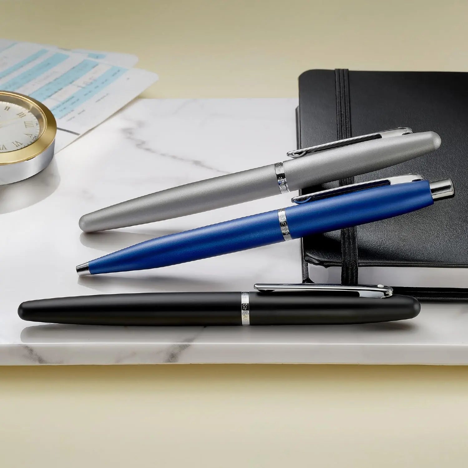 Sheaffer VFM Strobe Silver Ballpoint (9400-2) - crosspenmall.com