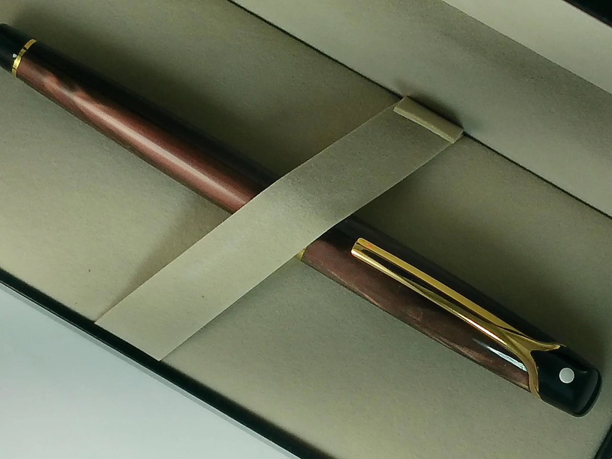 Sheaffer Valor Rollerball Pen, Glossy Brown with 22KT Gold Trim, Italian-Made, Gift Box Included cross