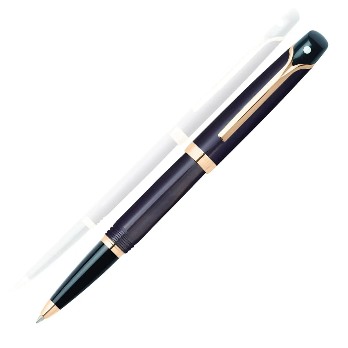 Sheaffer Valor Rollerball Pen, Glossy Brown with 22KT Gold Trim, Italian-Made, Gift Box Included cross