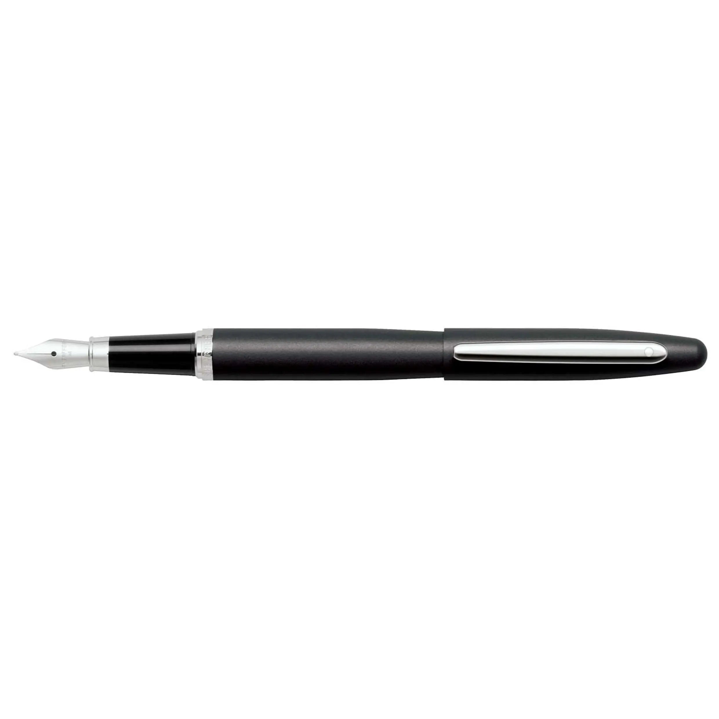 Sheaffer Vfm Matte Black Ballpoint Pen with Chrome Trim Sheaffer