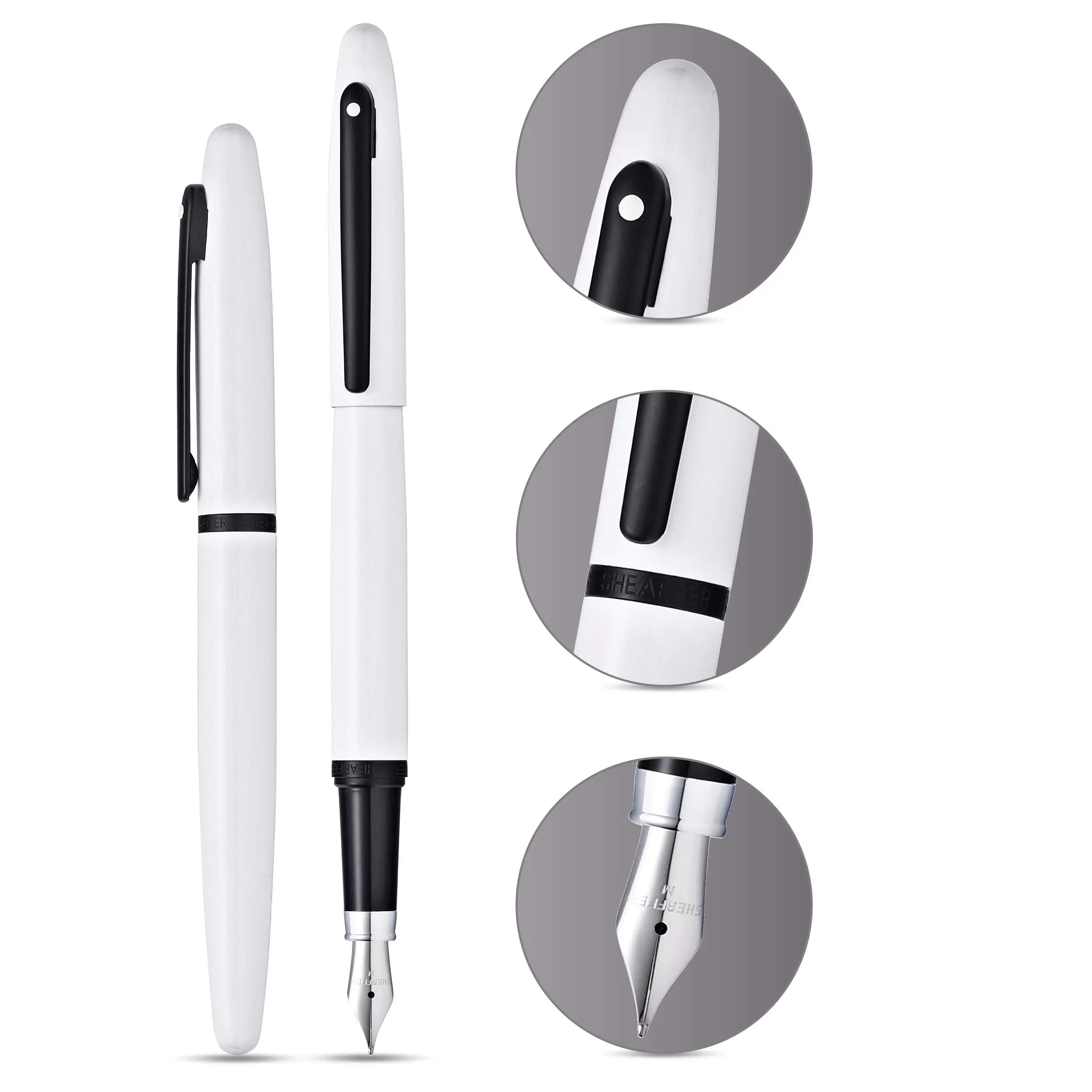 Sheaffer Vfm Matte Black Ballpoint Pen with Chrome Trim Sheaffer