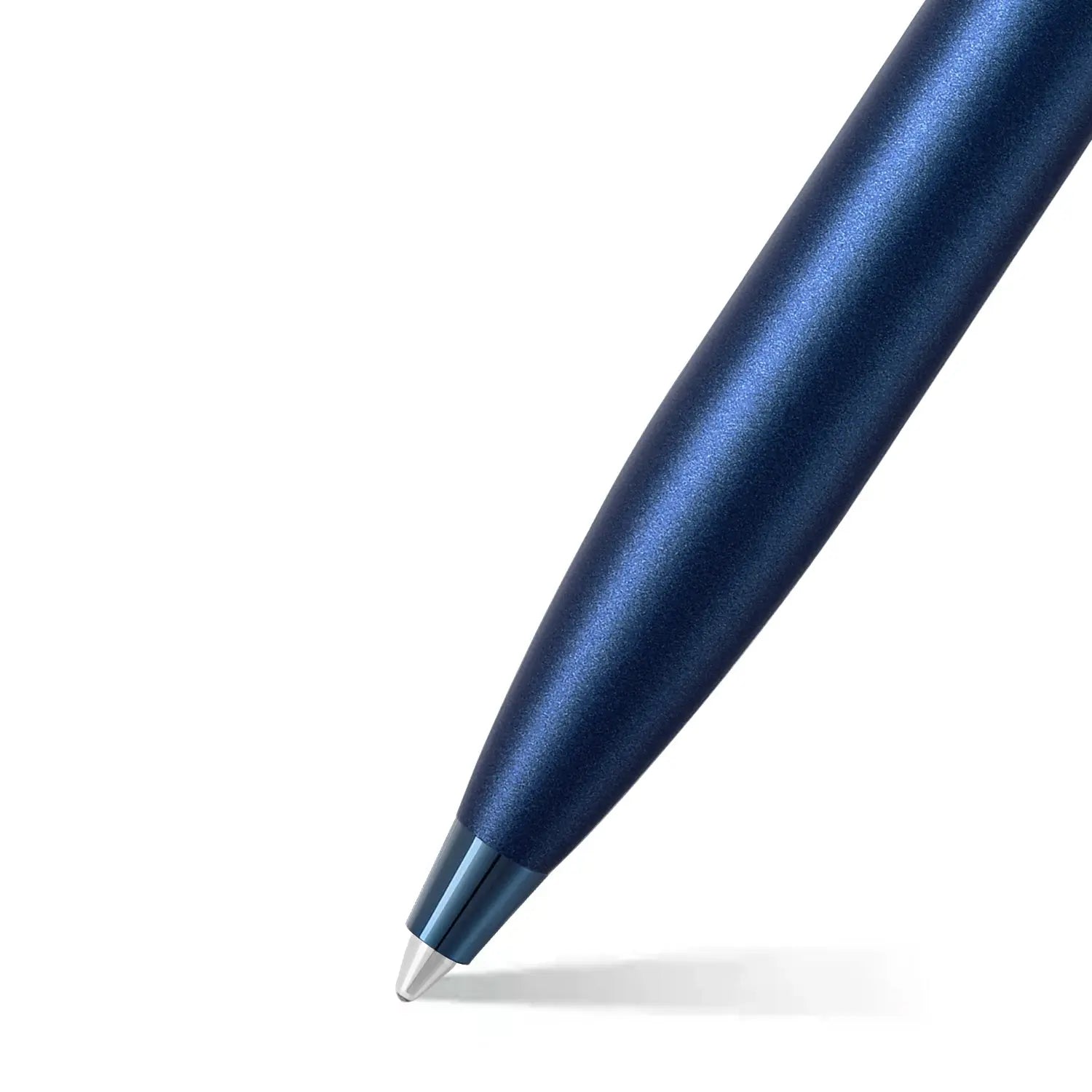 Sheaffer® 100 9371 Satin Blue Ballpoint Pen With PVD Blue Trim - My Store