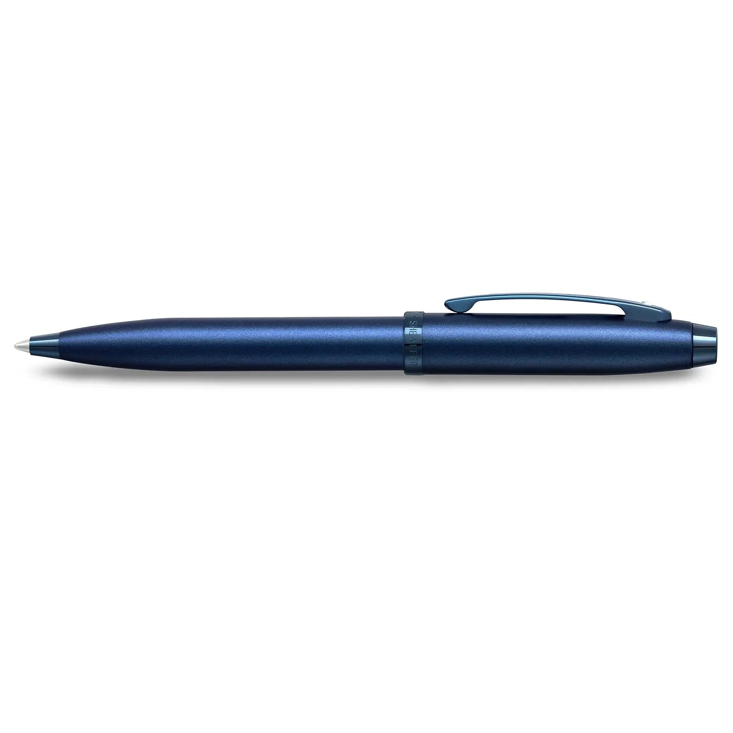 Sheaffer® 100 9371 Satin Blue Ballpoint Pen With PVD Blue Trim - My Store