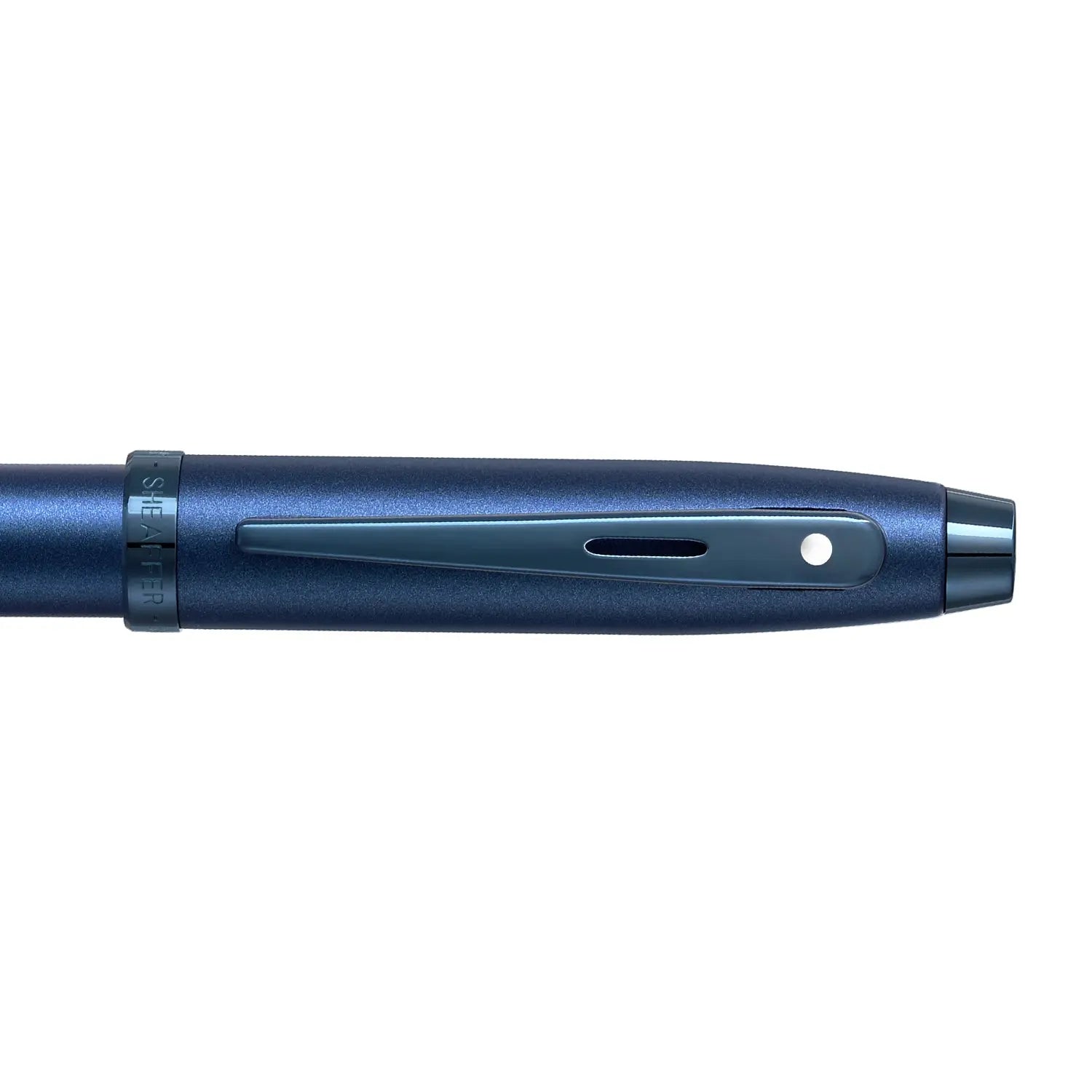 Sheaffer® 100 9371 Satin Blue Ballpoint Pen With PVD Blue Trim - My Store