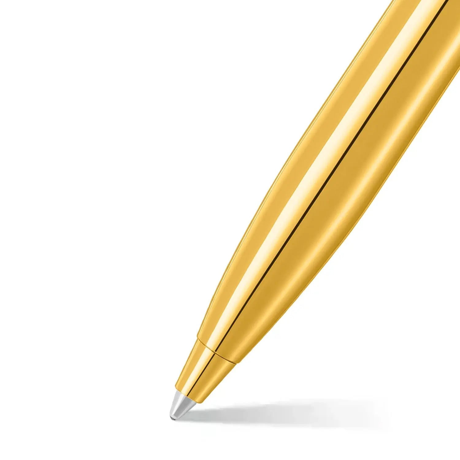 Sheaffer® 100 9372 Glossy PVD Gold Ballpoint Pen With PVD Gold Trim - My Store