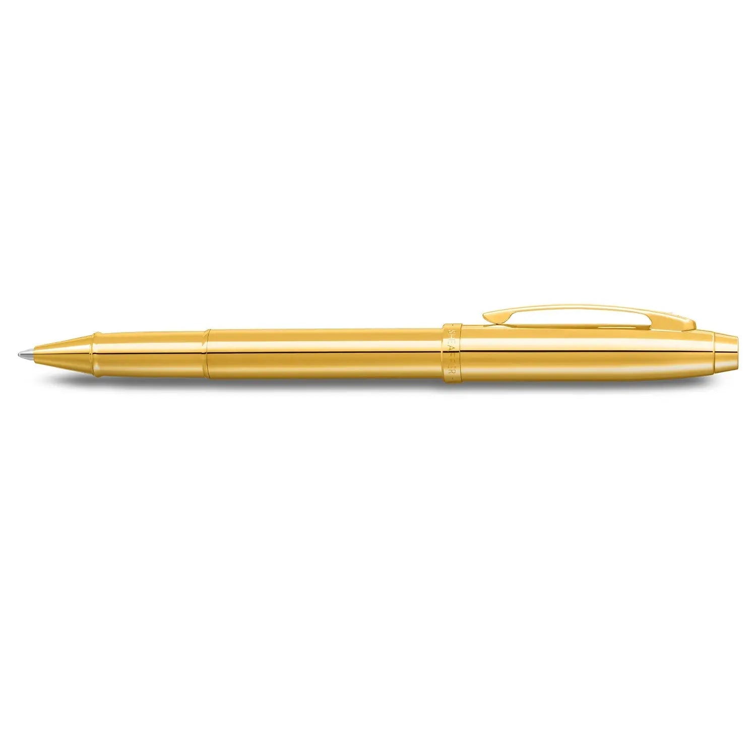 Sheaffer® 100 9372 Glossy PVD Gold Rollerball Pen With PVD Gold Trim - My Store