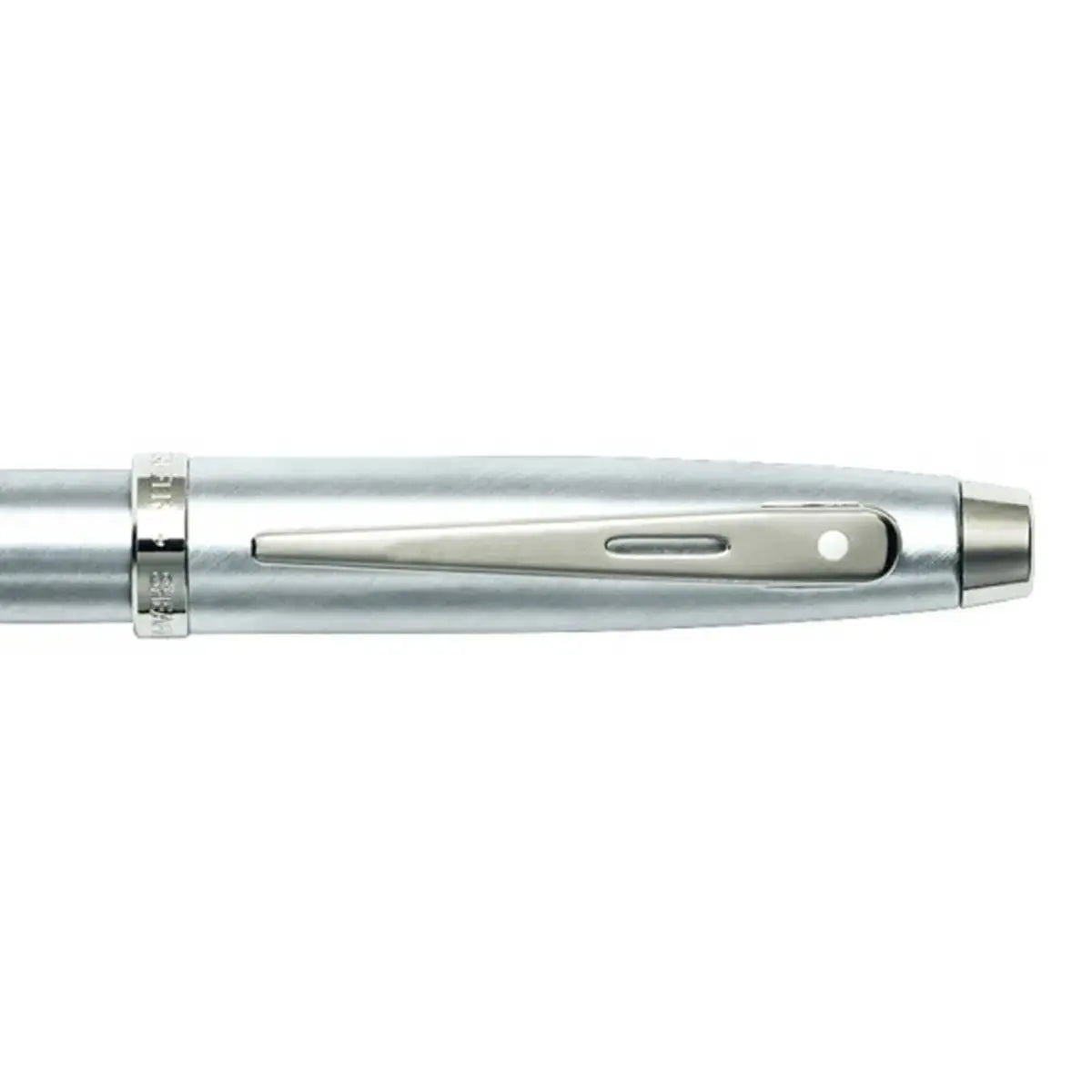 Sheaffer® 100 Brushed Chrome Fountain Pen With Chrome Trims - Fine - My Store