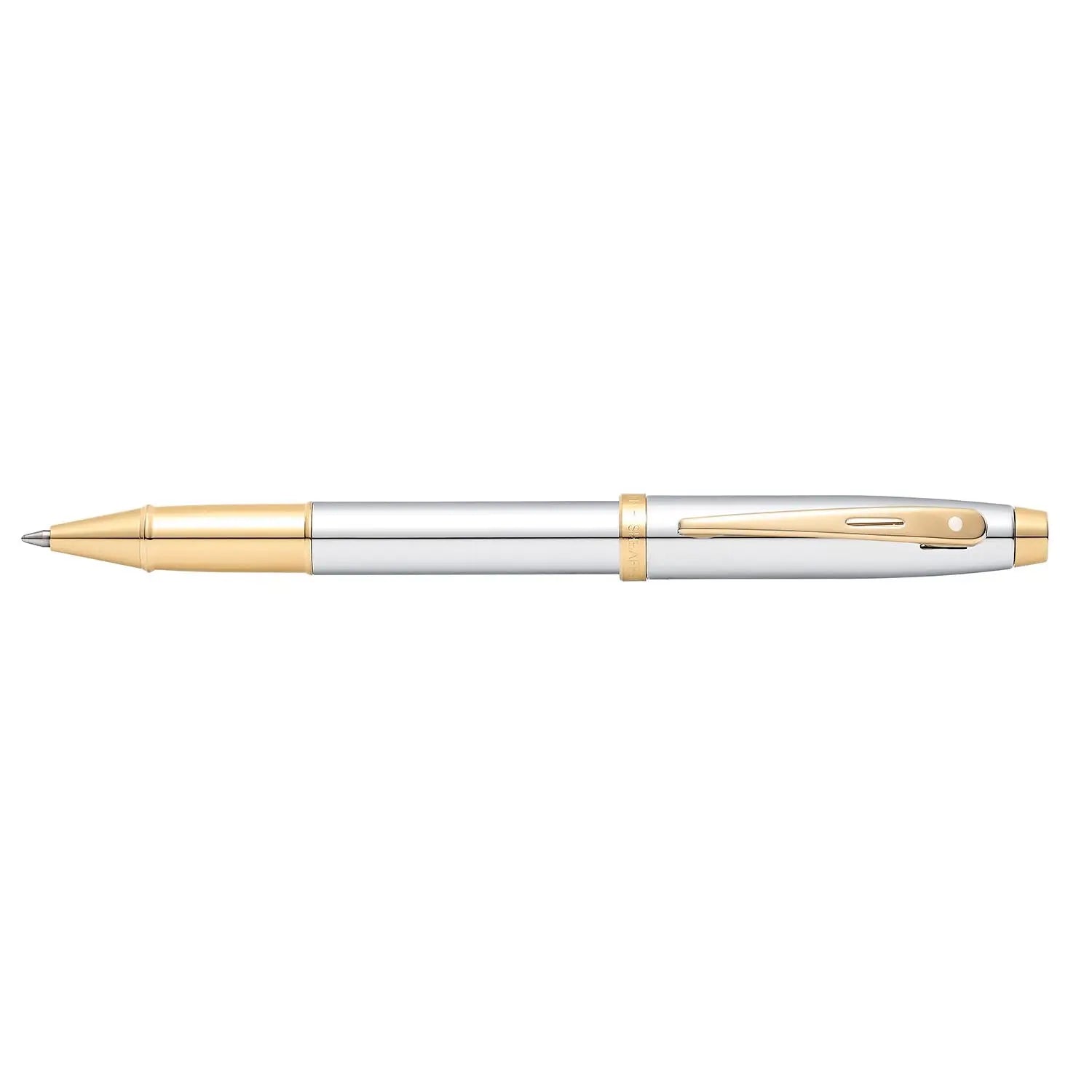 Sheaffer® 100 Chrome with Gold Trims Rollerball Pen - My Store