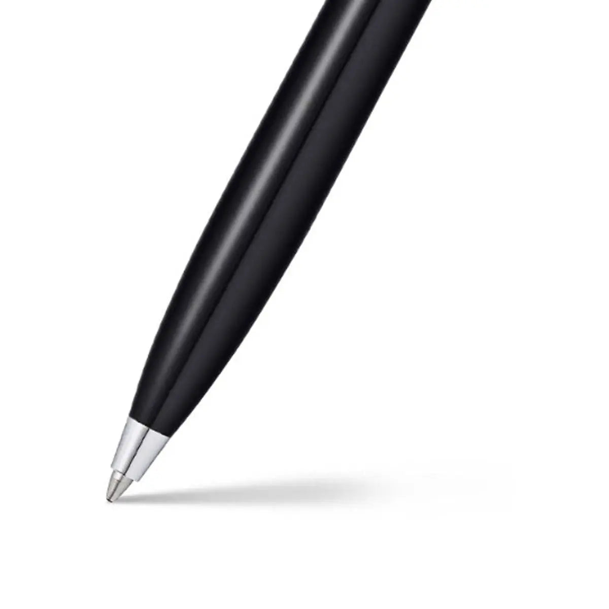 Sheaffer® 100 Glossy Black Ballpoint Pen With Chrome Trims - My Store