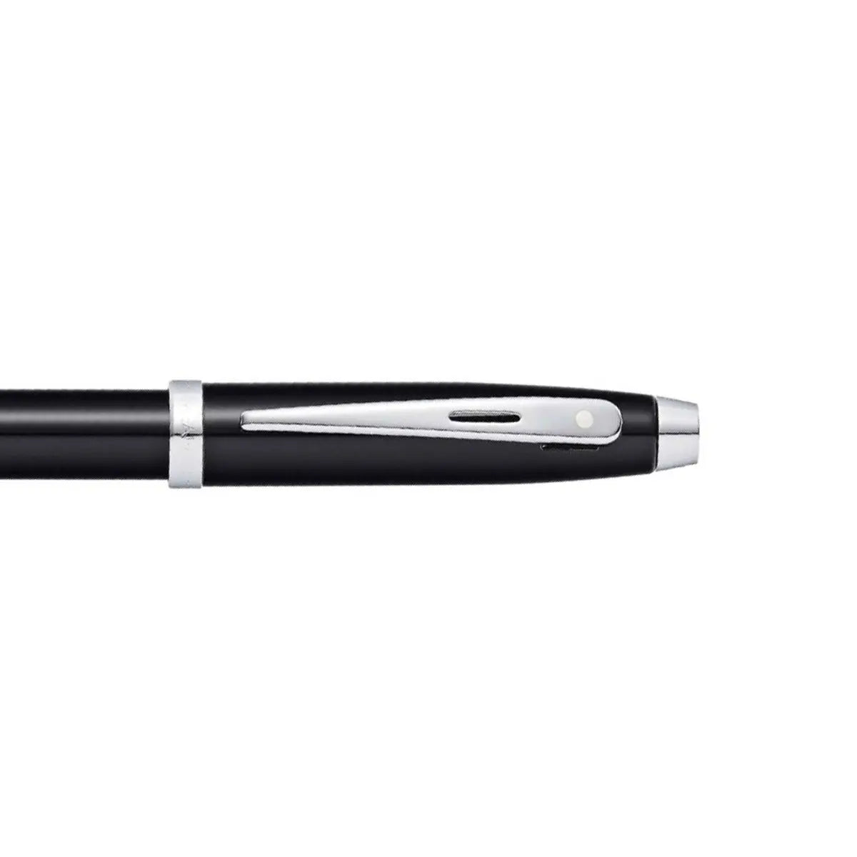 Sheaffer® 100 Glossy Black Ballpoint Pen With Chrome Trims - My Store