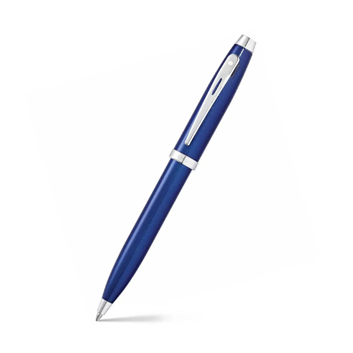 Sheaffer® 100 Glossy Blue with Chrome Trims Ballpoint Pen - My Store