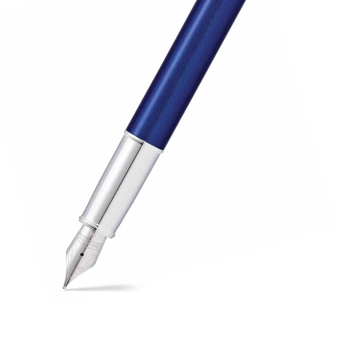 Sheaffer® 100 Glossy Blue with Chrome Trims Fountain Pen - Medium - My Store