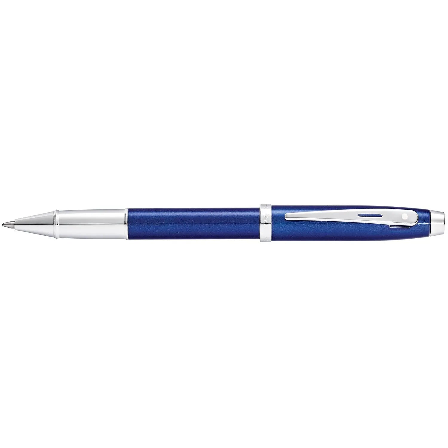 Sheaffer® 100 Glossy Blue with Chrome Trims Rollerball Pen - My Store