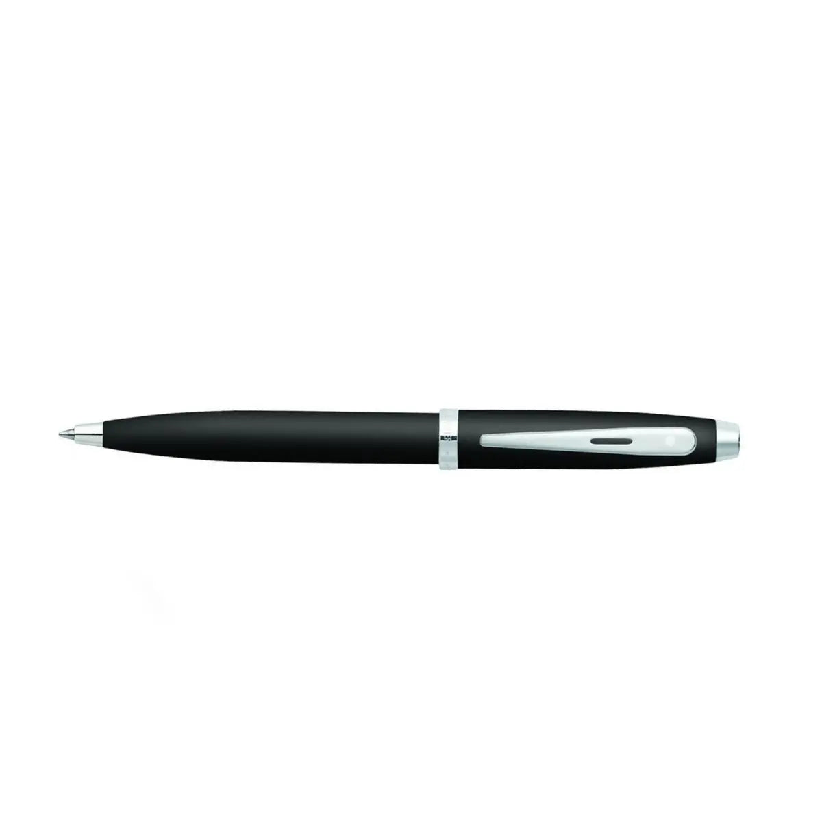 Sheaffer® 100 Matte Black Ballpoint Pen With Chrome Trims - My Store