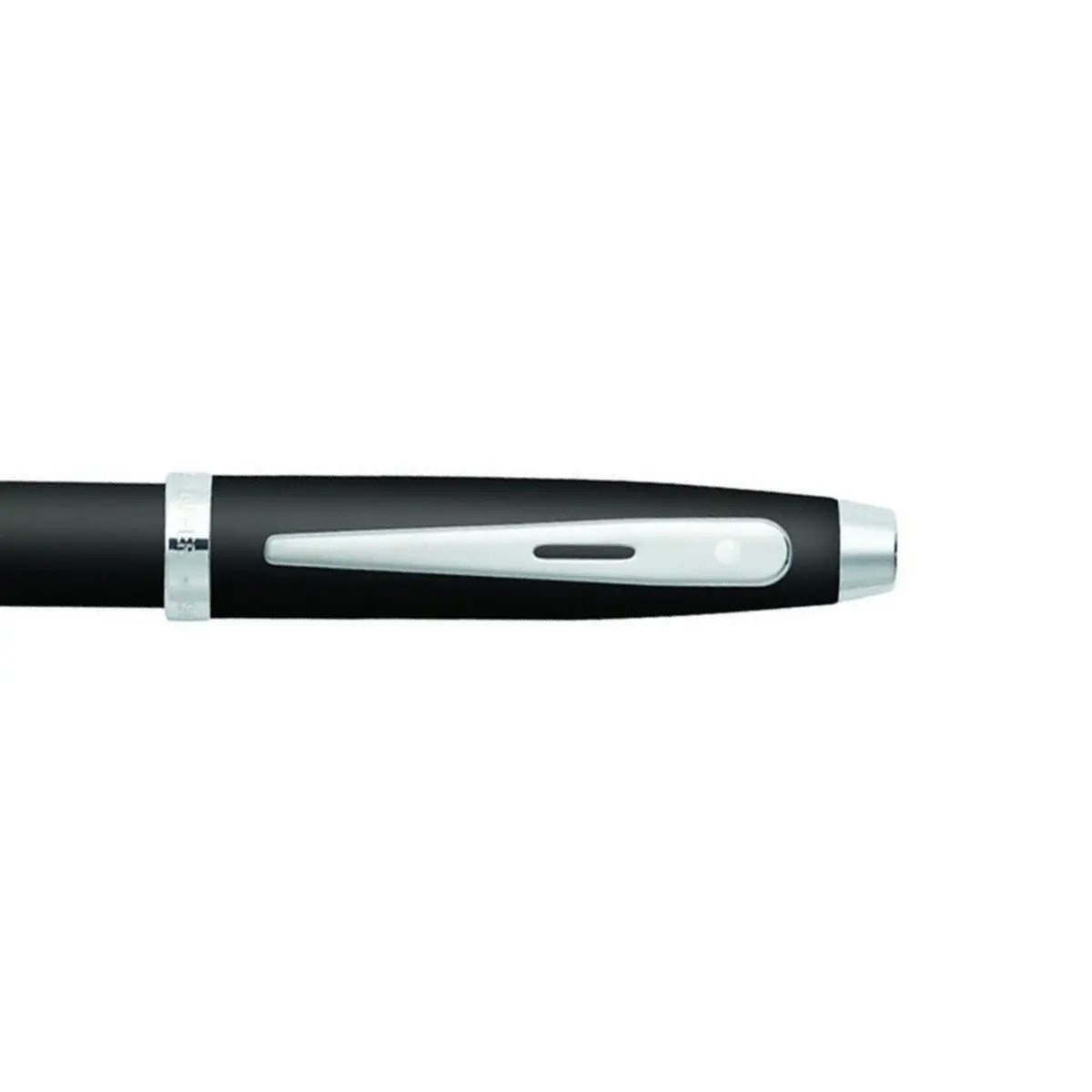 Sheaffer® 100 Matte Black Ballpoint Pen With Chrome Trims - My Store