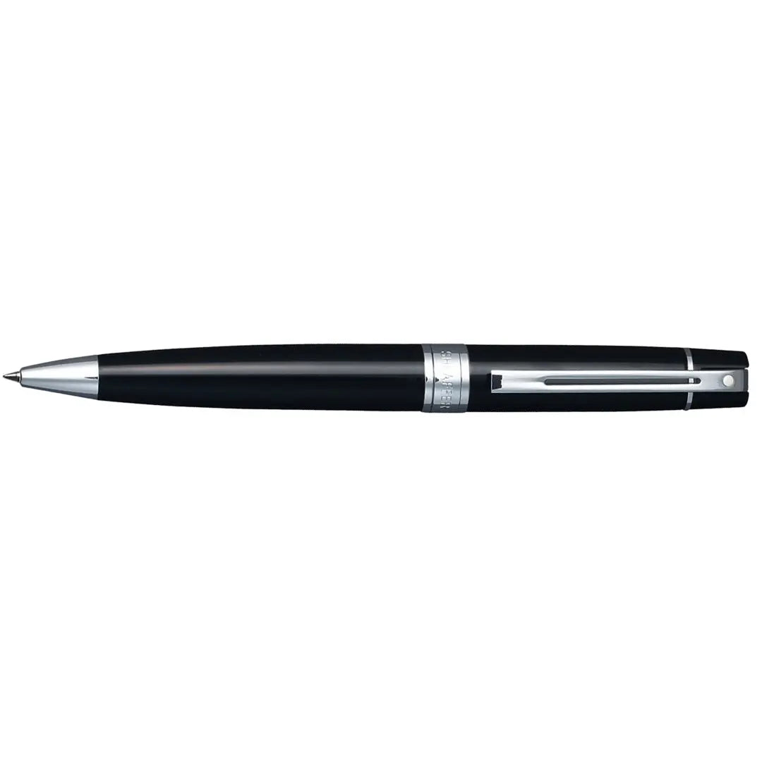 Sheaffer® 300 9312 Glossy Black Ballpoint Pen With Chrome Trim - My Store