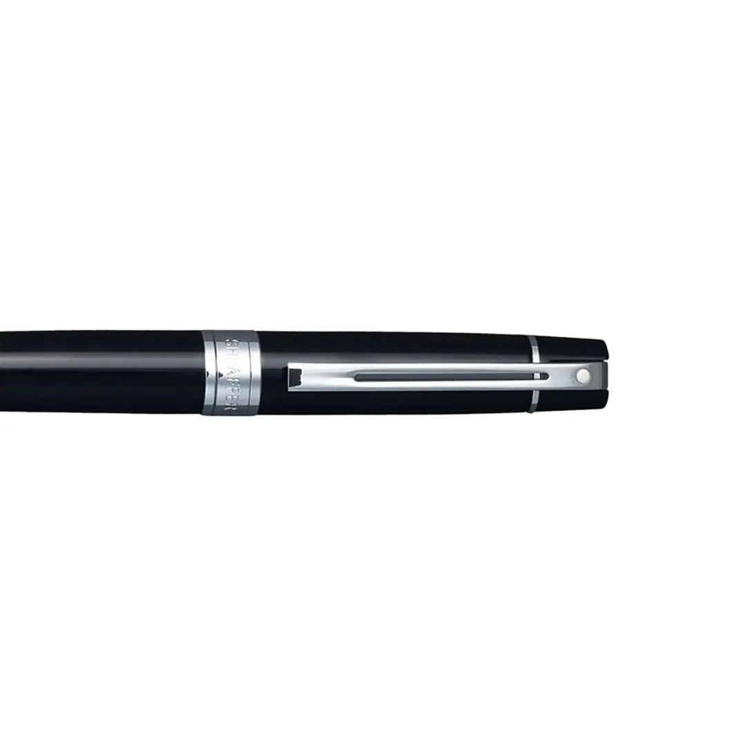 Sheaffer® 300 9312 Glossy Black Ballpoint Pen With Chrome Trim - My Store