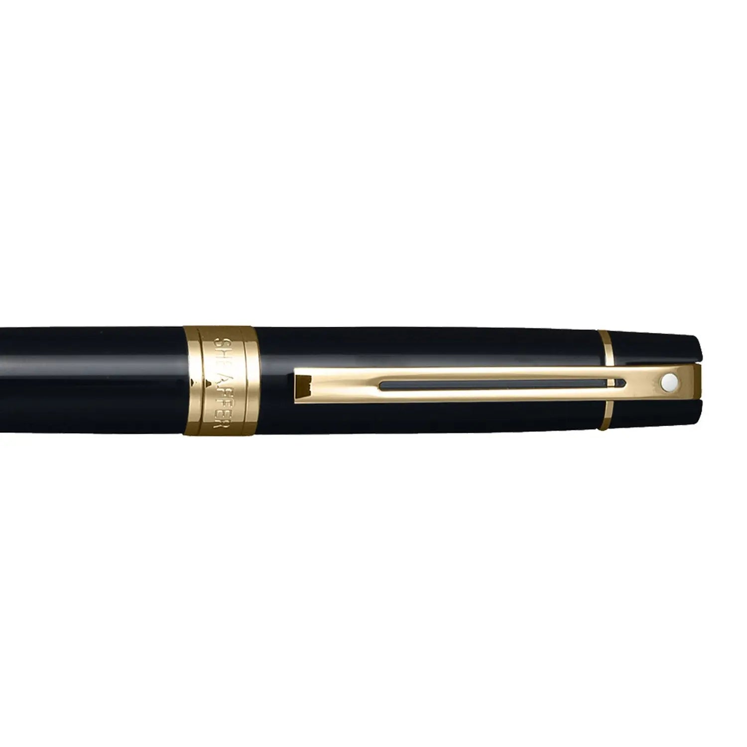 Sheaffer® 300 9325 Glossy Black Ballpoint Pen With Gold-tone Trim - My Store