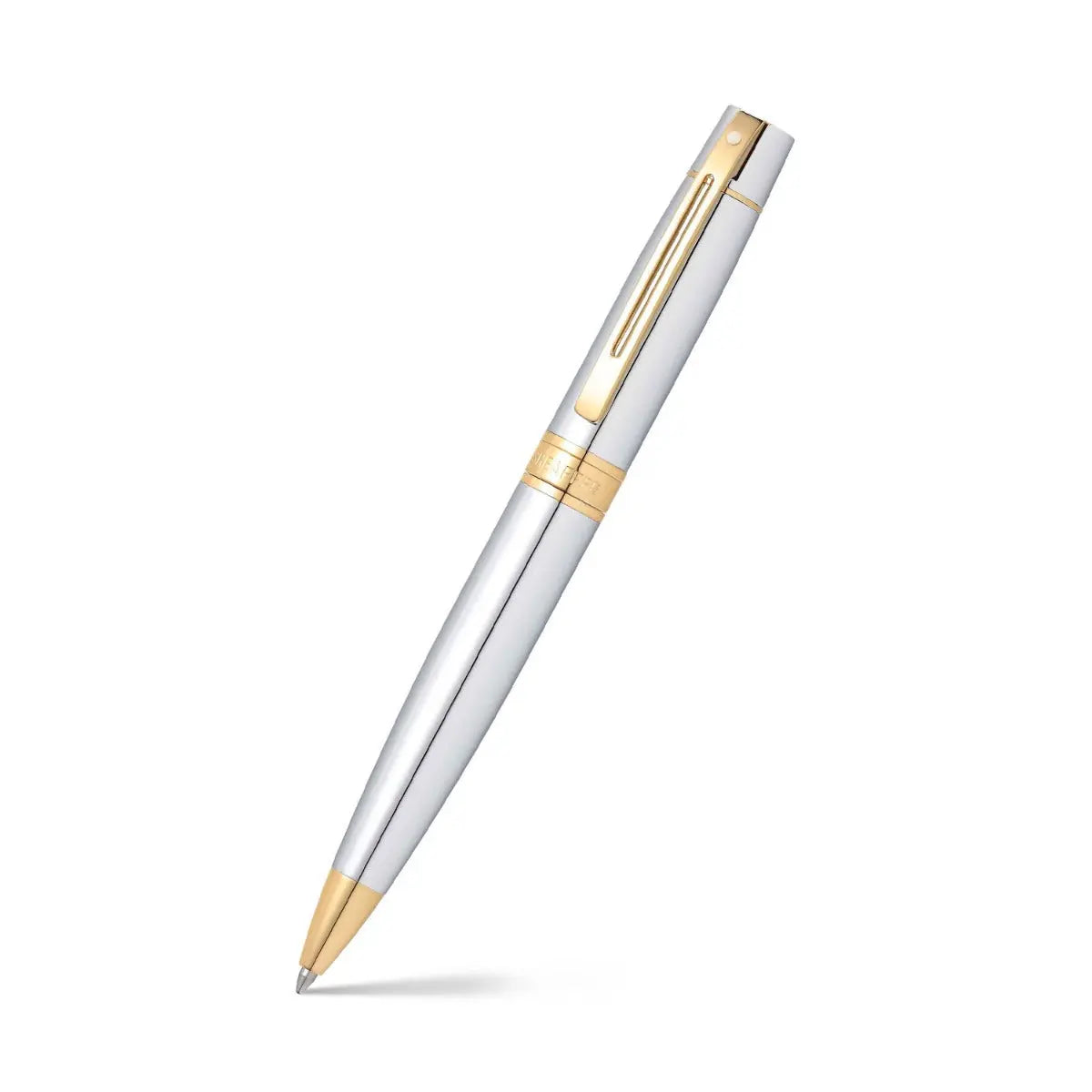 Sheaffer® 300 Chrome with Gold Trims Ballpoint Pen - My Store