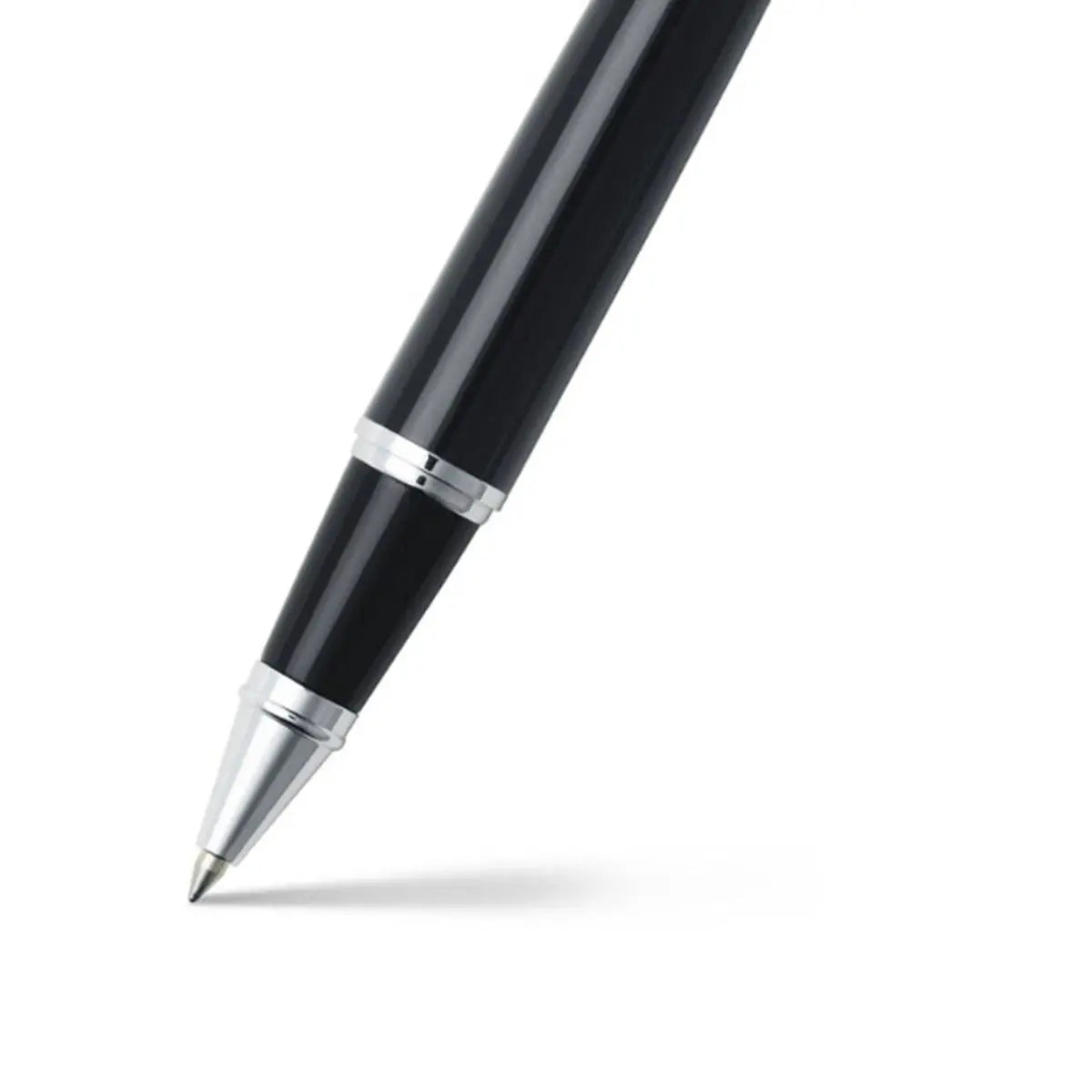 Sheaffer® 300 Glossy Black Barrel and Bright Chrome Cap Rollerball Pen - My Store