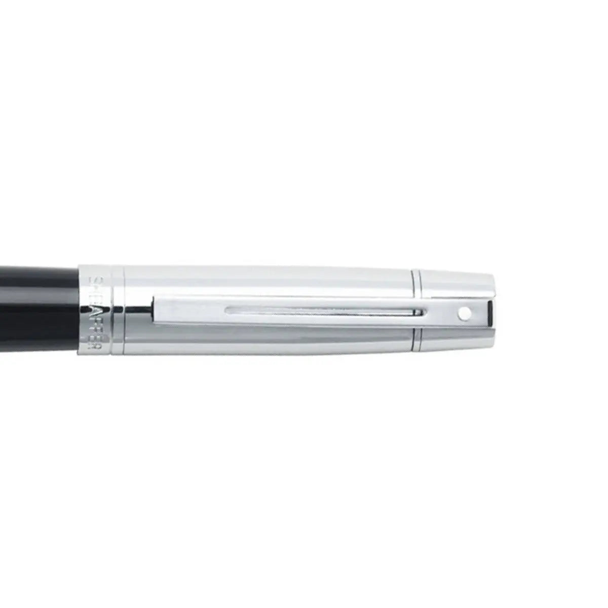 Sheaffer® 300 Glossy Black Barrel and Bright Chrome Cap Rollerball Pen - My Store