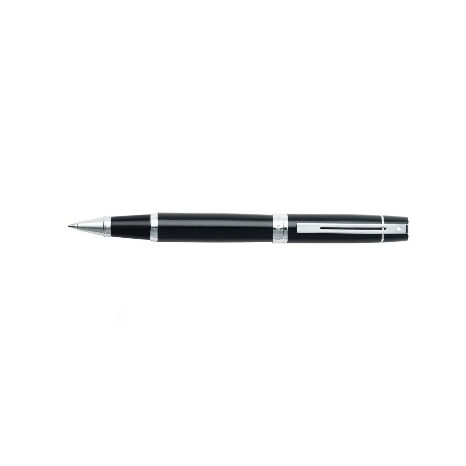 Sheaffer® 300 Glossy Black with Chrome Trims Rollerball Pen - My Store