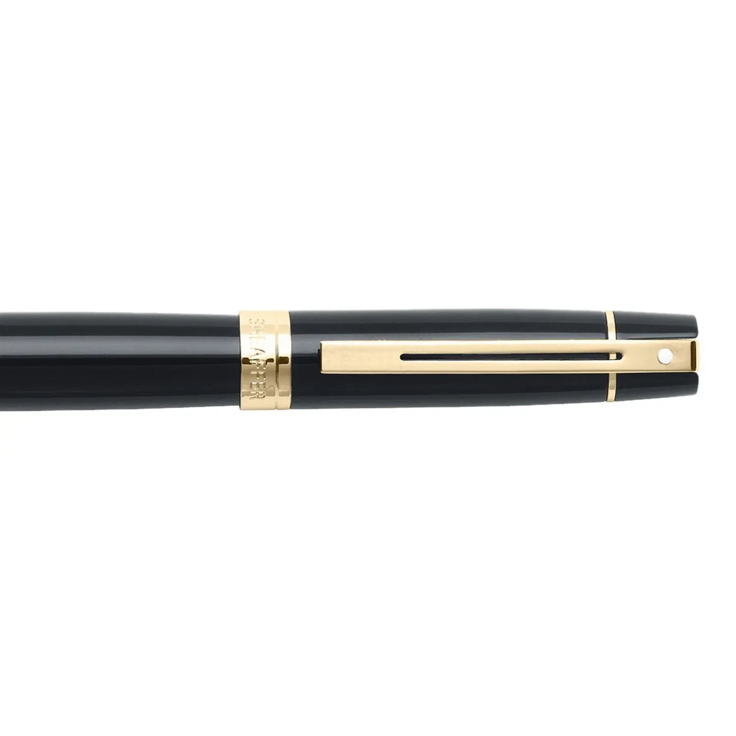 Sheaffer® 300 Glossy Black with Gold Trims Rollerball Pen - My Store