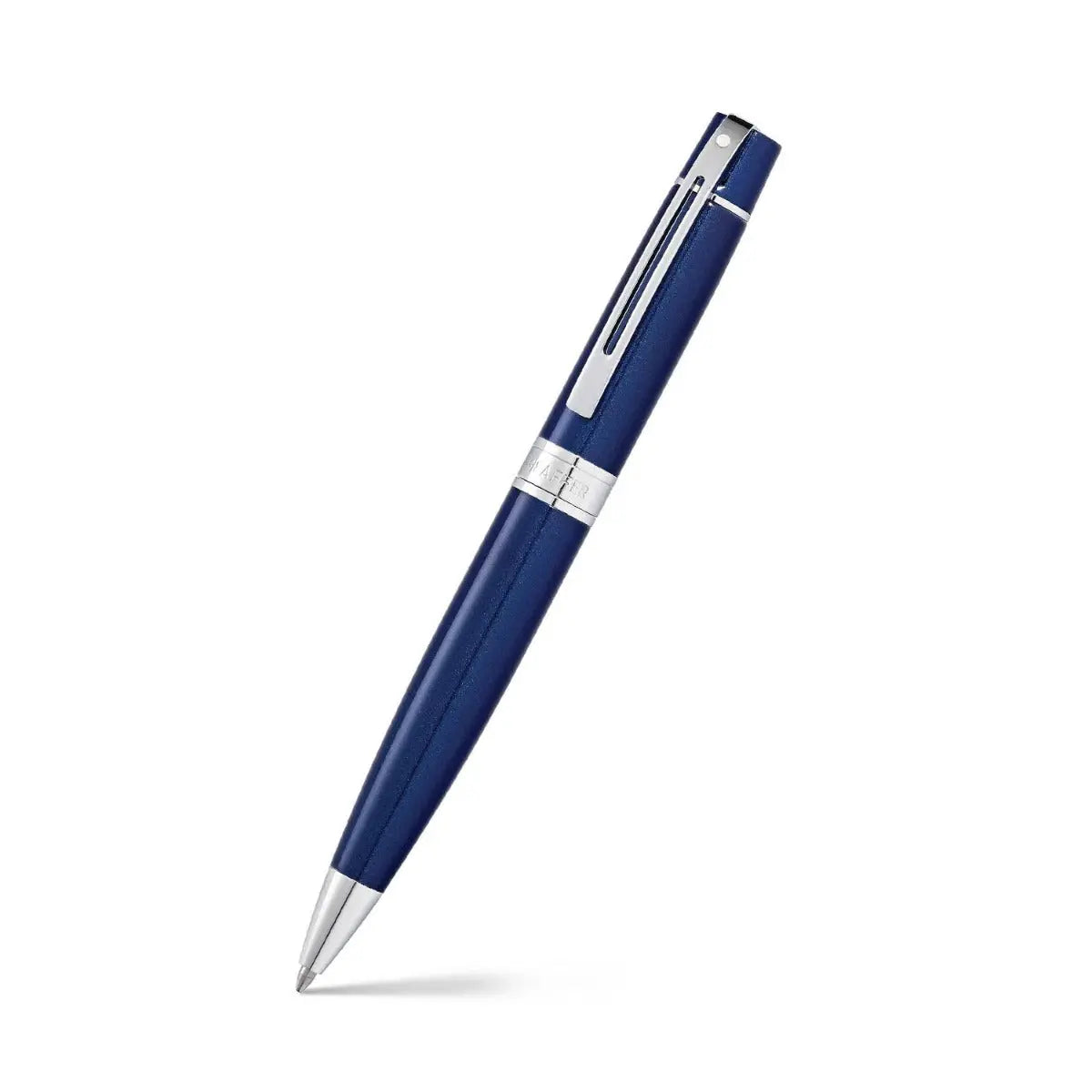 Sheaffer® 300 Glossy Blue with Chrome Trims Ballpoint Pen - My Store